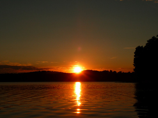 Sonnenuntergang am Wurlsee