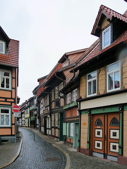 Gasse mit dem kleinsten Haus in Wernigerode