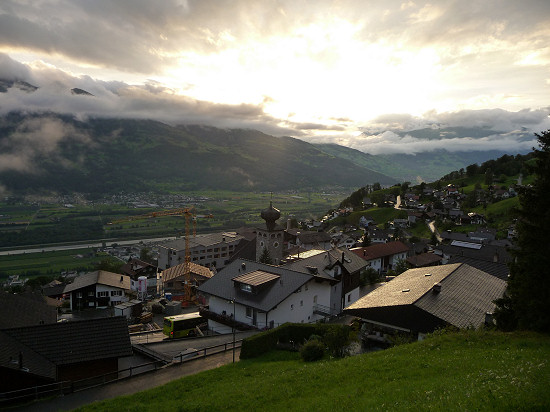 Hotel Oberland nahe der Kirche in Triesenberg