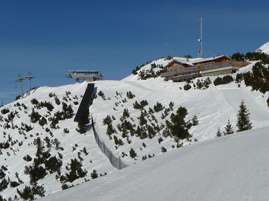 Mountain restaurant Sareis at 2000 m