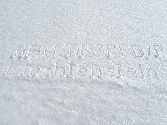 Callsign in the snow