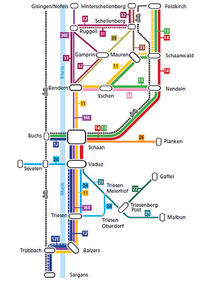 Zone ticket of the buses by LIEmobil © LBA