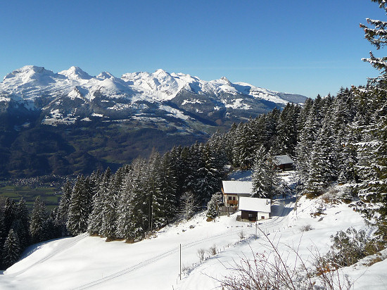 View from Silum to the Rhine valley