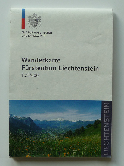 Wanderkarte Fürstentum Liechtenstein