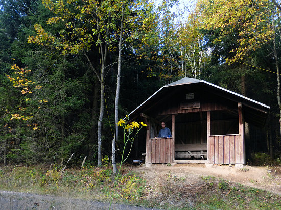 Schutzhütte auf der Weißtannenhöhe