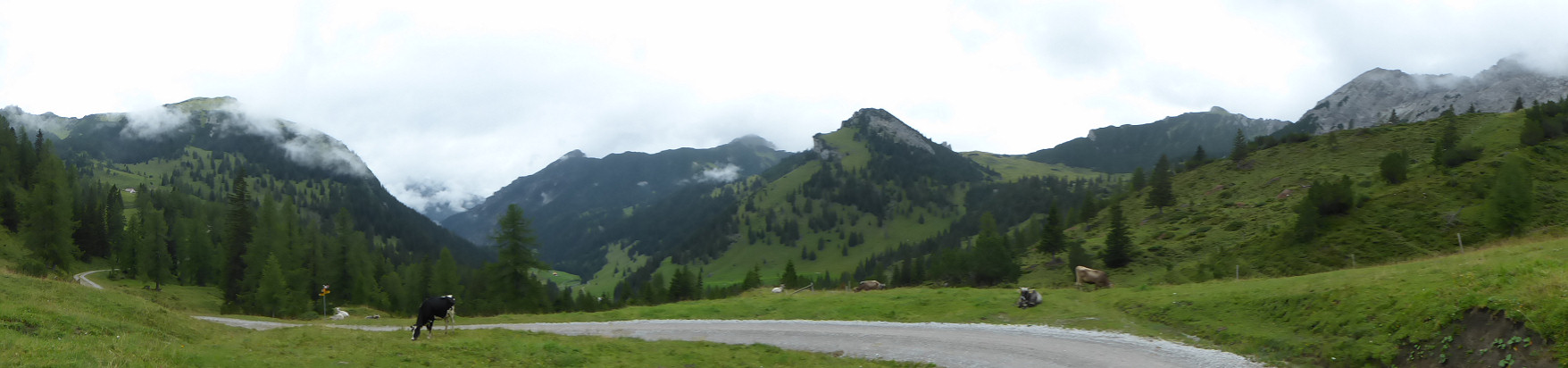 Panorama - Blick von oben ins Valorschtal