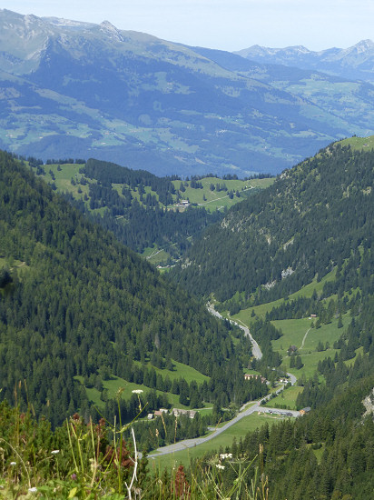 Blick zurück zum Berggasthaus