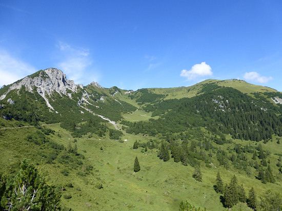 Drei Kapuziner links und Schönberg rechts