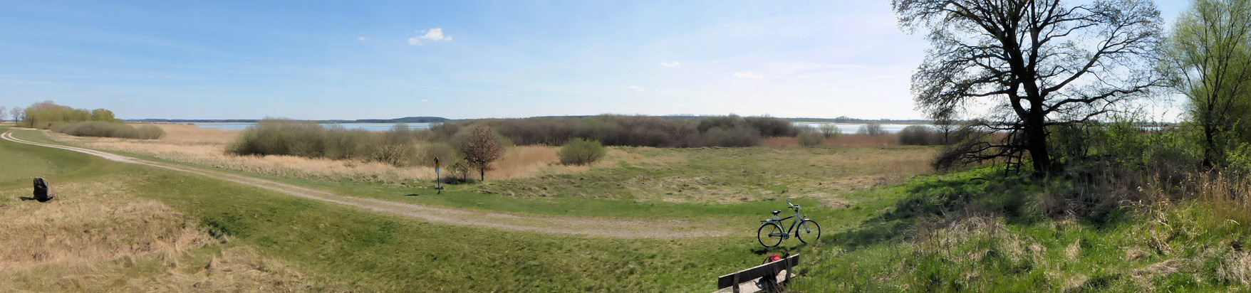 Panorama - Blick von einem der Aussichtspunkte über den Gülper See