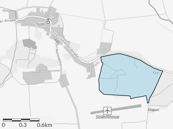 Map clipping Gollenberg © BfN