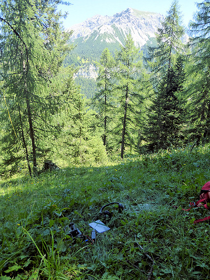 Stationsaufbau mit Blick zum Stachlerkopf