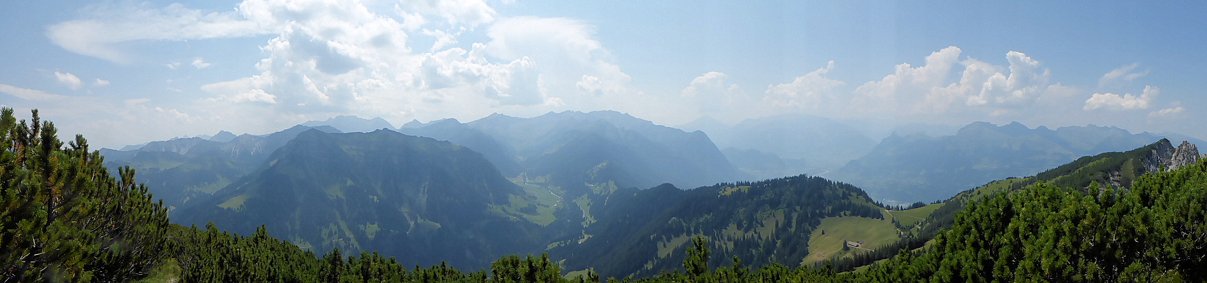 Panorama - View from Hellwangsitz to south