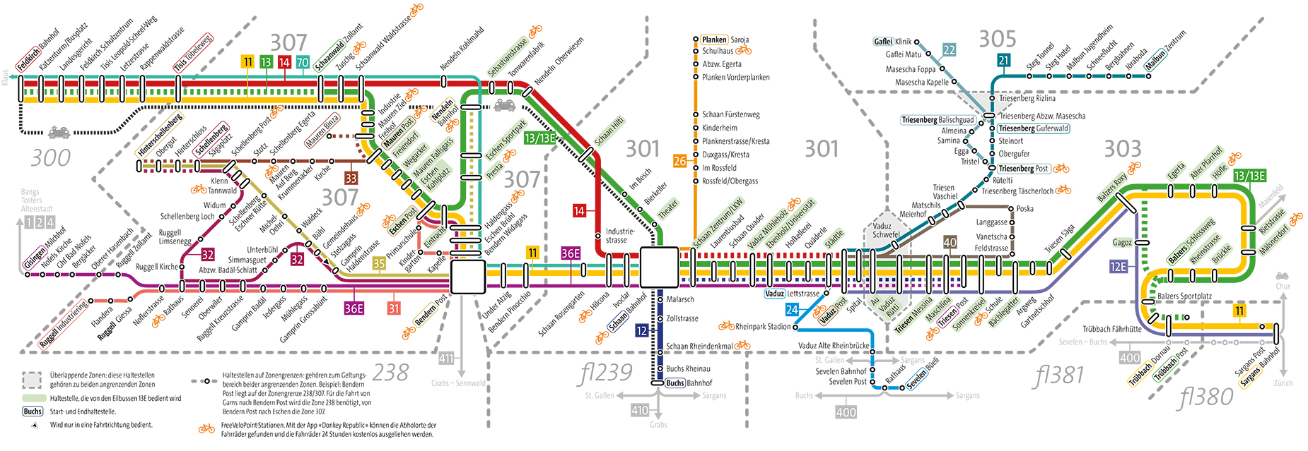 Network of routes © LIEmobil