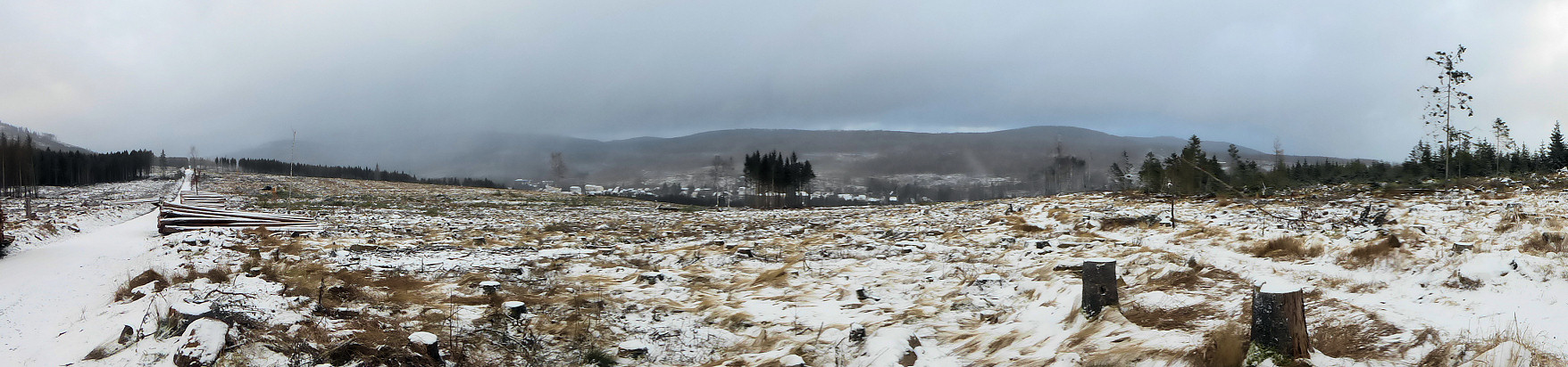 Panorama - Blick vom Gestellweg Richtung Schierke