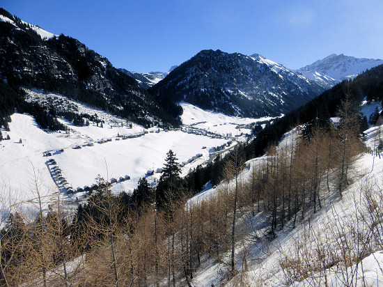 Blick vom alten Tunnel auf Grosssteg