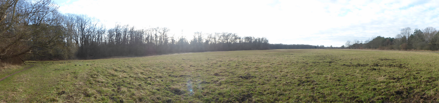 Panorama - Blick über die Luchwiese in Richtung Eiskeller