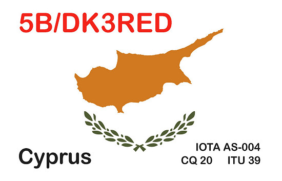 QSL-Karte 5B/DK3RED