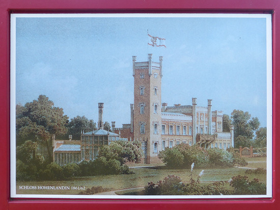 Infotafel: Schloss Hohenlandin 1861/62