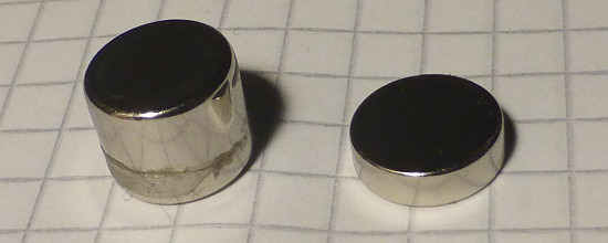 old magnet left, new magnet right old magnet left, new magnet right